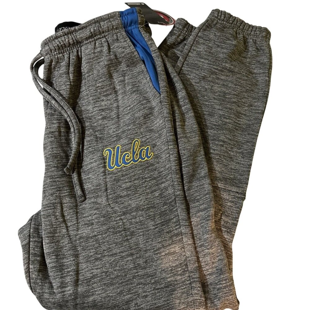 NEW UCLA Bruins Joggers Colosseum  Grey Drawstring Sweatpants Men's L